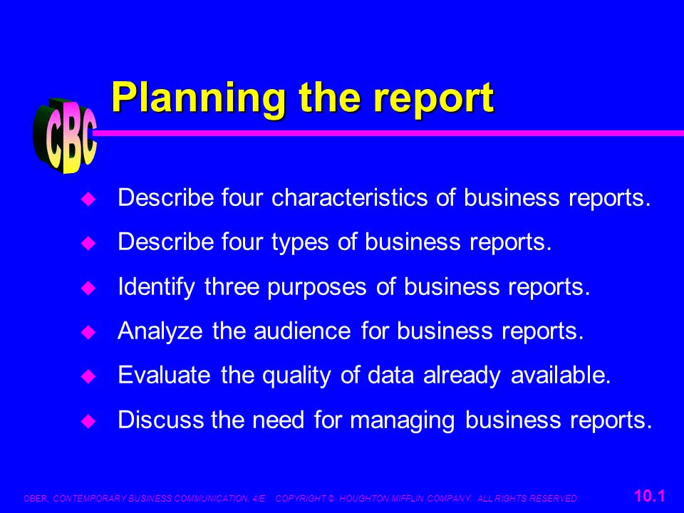 Different Types of Reports Used in Business